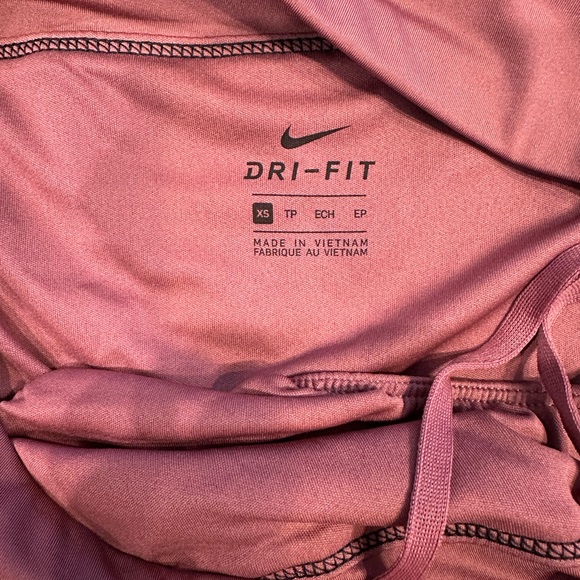 Nike Size XS Dusty Wine Dri-Fit Track Zebra Striped shorts - Picture 3 of 3